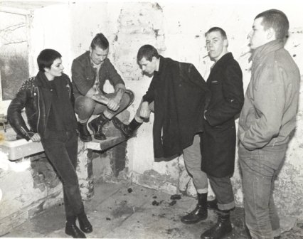 Picture of the band in the practice rooms taken by an old mate, Hambo