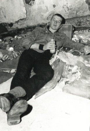 Matchi relaxing after an aggressive practice
